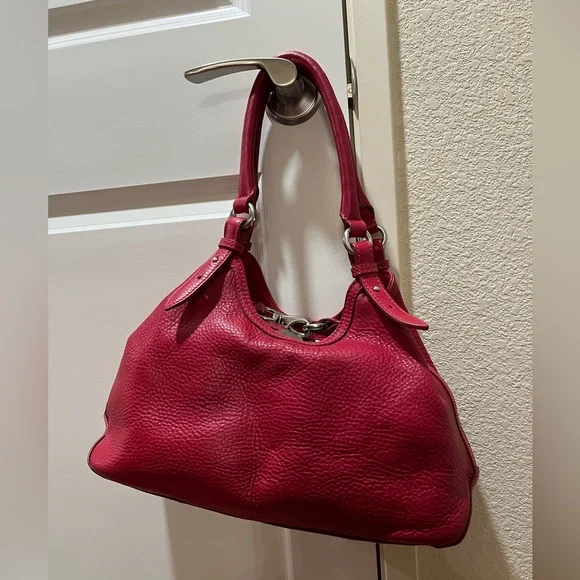 Cole Haan Red pebbled leather tote - Picture 3 of 16